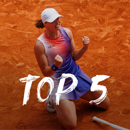 Top 5 plays from 2024 French Open champion Iga Swiatek