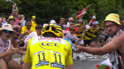 'Crisps, flags, flying phones!' - The best - or worst - Tour de France 2024 fan fails